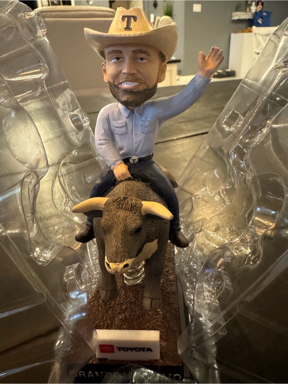 FOCO Brandon Nimmo Bull Riding Bobblehead #24 Collectors Edition